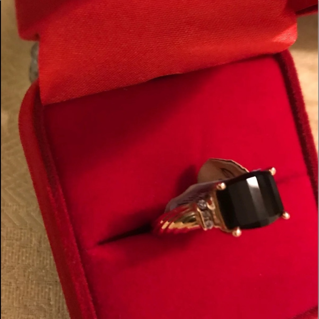 10k Onyx Ring